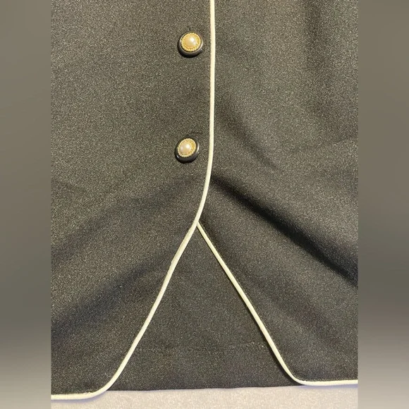 La Belle women’s size vintage 11 black button down dress made in USA - Picture 2 of 9